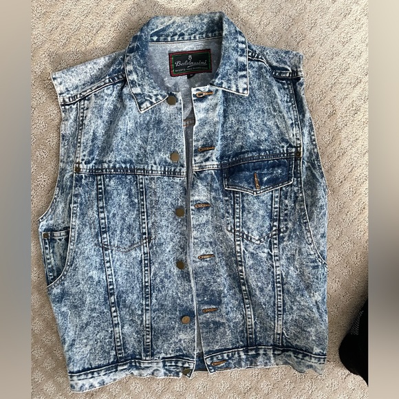Baldassini Sleeveless Jean Jacket - Picture 1 of 3